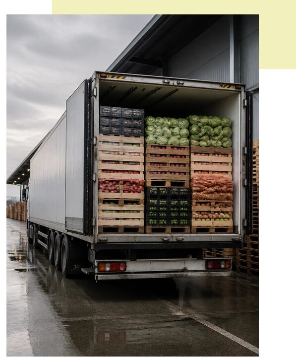 Перевозка плодоовощной продукции в Белореченск по цене от 5072 р. | Агросервис-Блч
