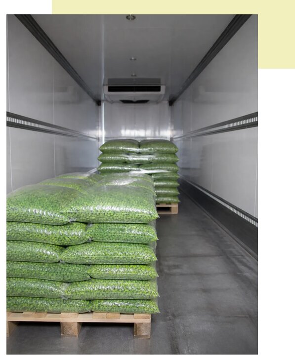Перевозка зеленого горошка в Белореченск по цене от 5427 р. | Агросервис-Блч